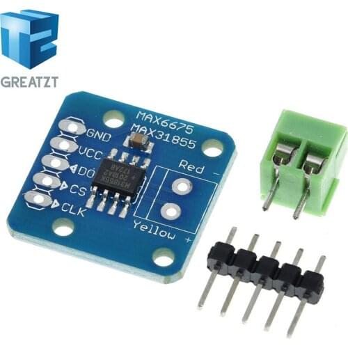 GREATZT 1PCS New MAX31855 Module K Type Thermocouple temp Sensor new Temperature measurement module