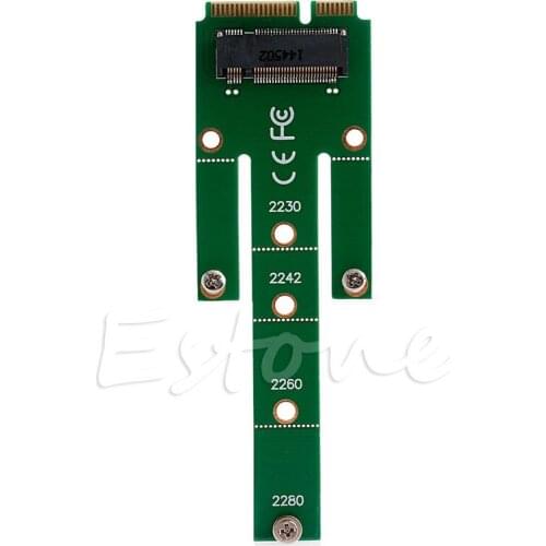 M.2 B Key SATA-Based SSD to MSATA Converter Adapter Card 22x60mm 32CB