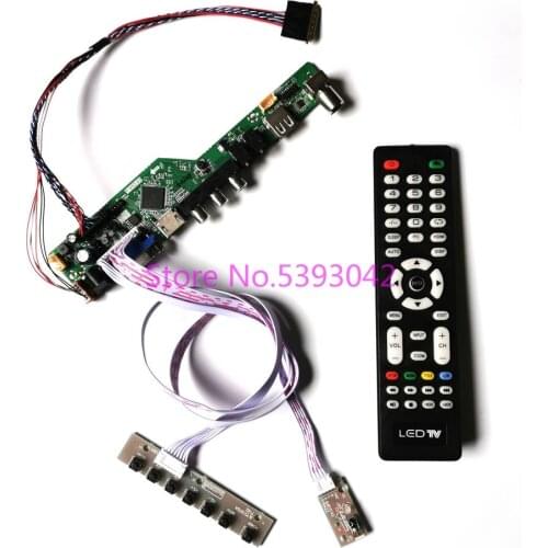 KIT for LP156WHB (TL)(A1)/(TL)(A2)/(TL)(B1)/(TL)(B2) Analog LCD panel VGA USB AV 40Pin 1366*768 LVDS TV control drive board