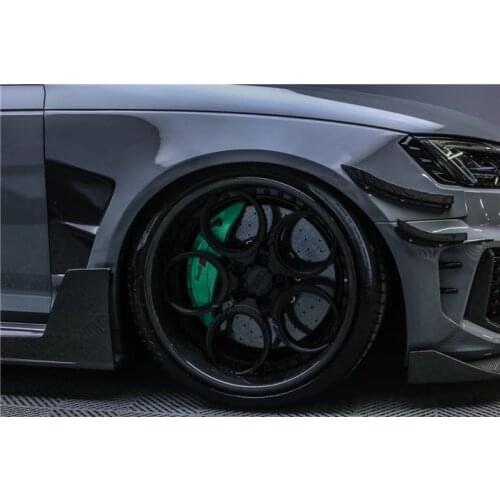 Suit For Audi Modified Boch Wide Body Surround Rs4 Carbon Fiber Front Side Skirt Rear Lip Tail Top Wing