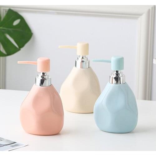 Kitchen Accessories Ceramic Handwash Dispenser Bottle Shower Gel Dispenser Liquid Soap Dispensers Bottle Distributeur Savon