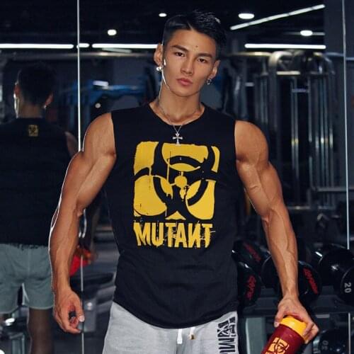 Summer fitness vest mens sports leisure muscle type sleeveless basketball sports top training clothes slim 2021 new Warcraft