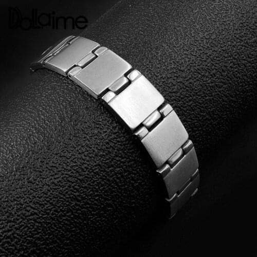 Dolaime Banquet Fashion Unisex Stainless Steel Silver Color Polishing the remaining brushed bracelet at the connection BS036