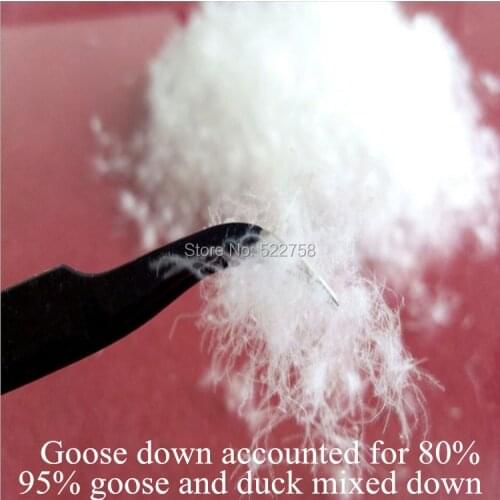Free 95% white goose & duck mixed down/ goose accounted for 80% /fill power 780/comforter and jacket filler/ 0.5 kg price