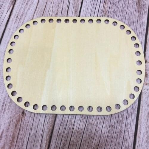 Set of 3pcs Rectangle 20x15cm/7.8x5.9in Wooden bottoms for crochet basket Wooden bottom for knitting diy handmade gift