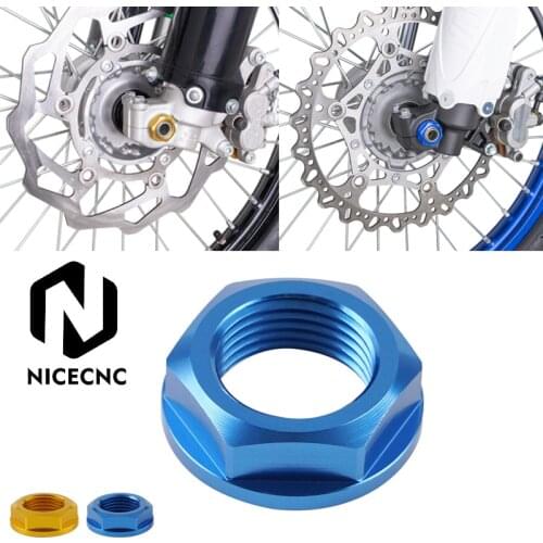 M18XP1.5 Front Axle Shaft Lock Nut Rim Left Right For YAMAHA YZ250F 450F 250FX 450FX 2016-2021 For SUZUKI DR-Z400S SM 2005-2021