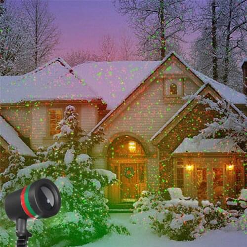 Christmas Laser Projector Light Outdoor Waterproof Sky Star LED Disco Stage Light Green Red Landscape Garden Lawn Spotlight