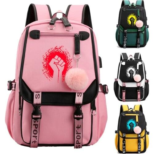Cartoons Hairball fist Unisex Backpack Men Laptop Backpack Slim Lightweight Small Women Backpacks