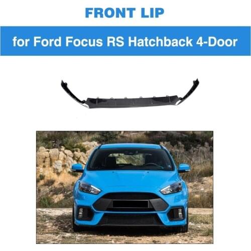 Carbon Fiber Front Bumper Lip Apron Spoiler for Ford Focus RS Hatchback 4-Door 2016 2017 2018