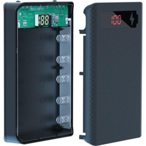 18650 Batteries Standard Container Detachable Power Bank Holder Case 5 Slot Batteries Container DIY Tools