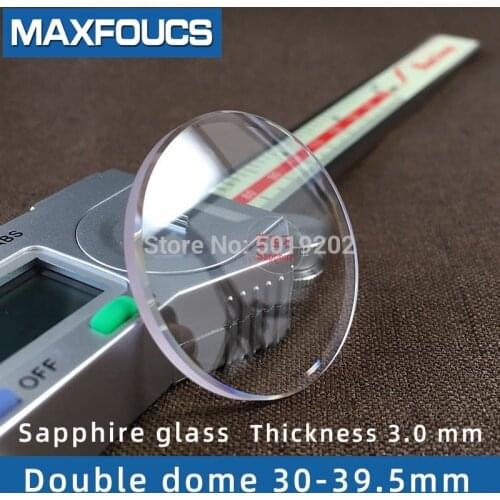 Watch glass Anti-scratch sapphire Double dome Thick 3.0mm diameter 30mm~31.5/33.5/37mm Dome glass crystal watch accessories