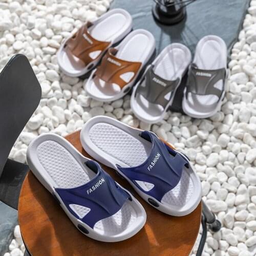 Slippers Men Can Wear Thick-soled Anti-slip Wear-resistant Fashion Slippers Slippers Men House Slippers Women Mens Shoes