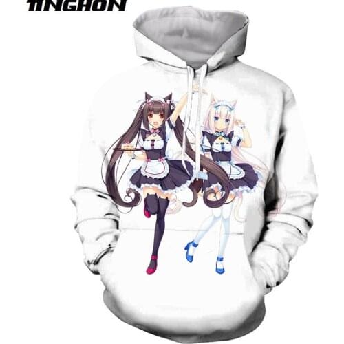 XS-7XL Anime Nekopara Chocola Vanilla 3D Printed Men Women Hoodies Sweatshirts Fashion Casual Streetwear Pullover Hoodie 03