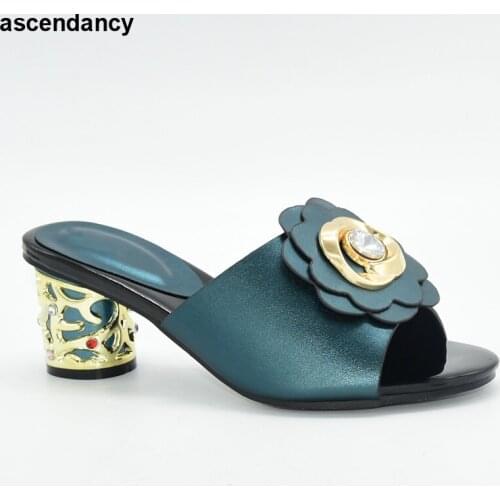 Latest Italian Shoes African Shoes Without Bag Set Comfortable Women Shoes for Parties Wedding Shoes Bride African Dress Women