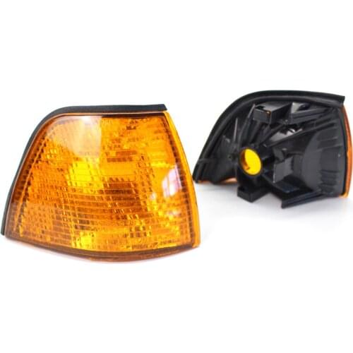 Corner Light Lens Replacement Yellow Amber Indicator Lamp Fit For Side Corner Signal Light Fit For BMW E36 3 Series 1992-1998