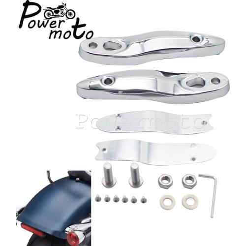 Motorcycle Rear Turn Signal Indicator Relocation Bilnker Bracket For Harley Softail Fat Street Bob FLSL FXBB FXLR FLFBS FXBRS