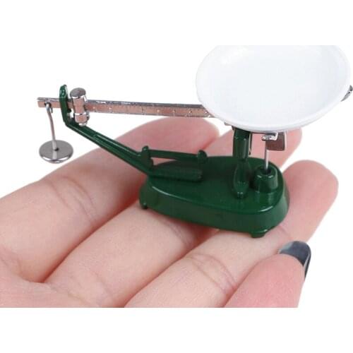 1:12 Dollhouse Miniature Mini Platform Balance Scale Toy Match For Forest Animal Family Collectible Gift