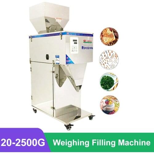 110/220V 20-2500G Filler Weighing Filling Machine Automatic For Granular Powder Rice Cereal Nuts Grain Mixing Packaging