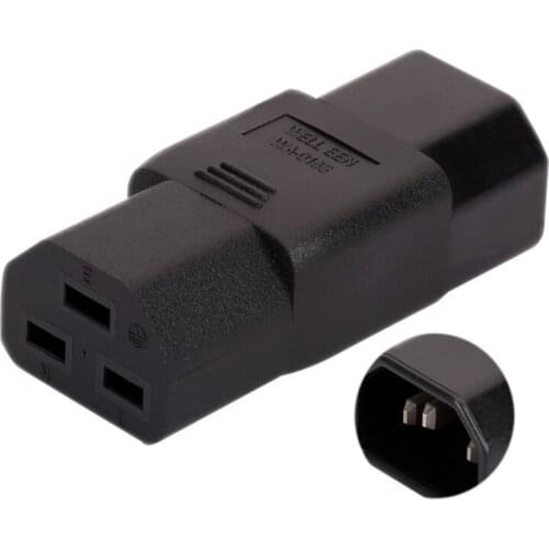 IEC320 C14 TO C21,IEC 320 C14 para PDU UPS Power Adapter Connector Converter 15A C21 Feminino