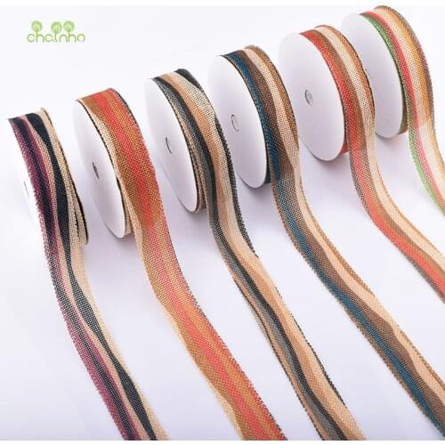 Chainho,20Yard/Roll,Linen Webbing,Burlap Ribbon,Decorative For DIY Handmade/Wedding Party/Craft&Gift Packing Decoration Material