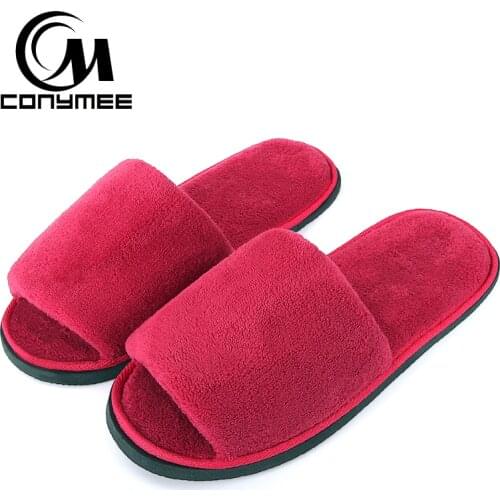Home Slippers Woman Soft Plush Shoes Pantufa Coral Velvet Warm Sneakers For Men Women Winter Indoor Cotton Slipper Erkek Terlik