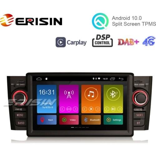 Erisin ES3073F 7" Android 10.0 Car Radio GPS WiFi CarPlay DSP DAB+ USB SD for Punto Linea
