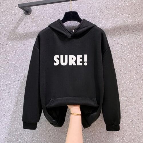 Heliar Women Autumn Pullovers Winter Cotton Hoodie Streetwear Fleece Lettering Oversize Y2K Sweatshirts For Women 2021 Fall