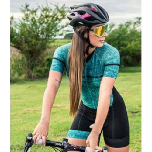 Kafitt Women Cycling Clothing Bike Short Female Monkey Summer New Outdoor Sweatshirt Womens Short-Sleeved Suit Triathlon 9D Gel