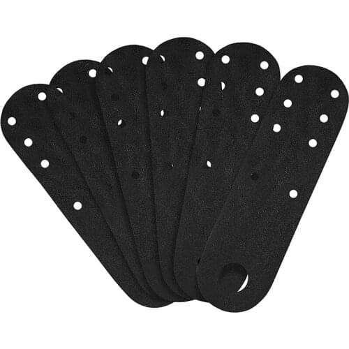 6 Pcs Black Toe Guards Leather Protectors for Quad Roller Skate Durable Quad Roller Skate Protection for Boys and Girls