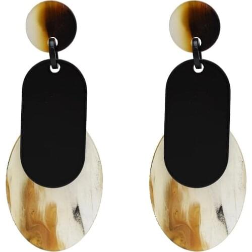 Fashion Korean Earrings For Women Bohemain Hyperbole Geometric Acrylic Drop Earrings Cocktail Party Jewelry orecchini Wholesale