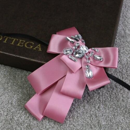 Fashion Necktie Groom Diamond Bow Ties Handmade Hoster Wedding Birthday Party Gifts Elegant Butterfly Silk Yarn Gravata Bow Tie