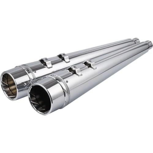 Motorcycle 4" Megaphone Exhaust Pipes Slip-on Mufflers For Harley Touring Road King 1995-2016