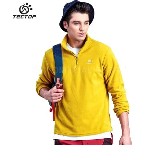 Tectop Men Jacket Outdoor Windproof Softshell Women Warm Camping Winter Jacket Thermal Fleece Pullover Female Sports Softshell