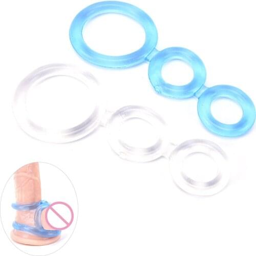 Soft Silicone Crystal Ring Time Delay Penis Ring Cock Rings s Male sexs Couples sexy Party Supplies