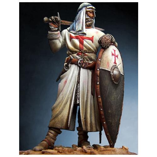 Unassambled 1/32 54MM Templar Knight Holyland 54MM ANCIENT Historical Resin kit miniature model Unpainted