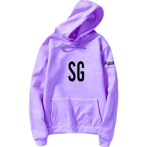 New kpop Bangtan Boys Fashion Print hoodie Women Korean Style Harajuku Long Sleeve Sweatshirt Agust D SUGA Tops