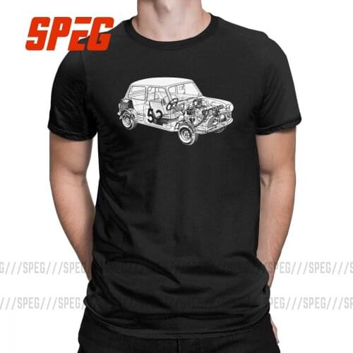 Austin Mini Classic 1275 Tee Shirt Adult 100% Cotton Short Sleeve Car T Shirt 100% Cotton Men Make T-Shirts Plus Size 4XL 5XL