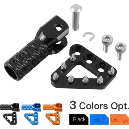 NICECNC Brake Pedal Step Plate & Shifter Lever Tip for KTM EXC SX SXF XC XCF EXCF 125 200 250 300 350 400 450 525 530 2004-2015