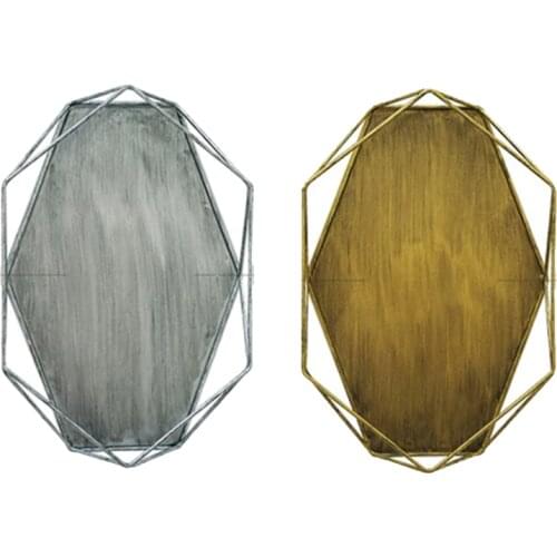 Retro Distressed Jewelry Tray Jewelry Display Stand Desktop Simple Decoration Storage Tray Storage Box