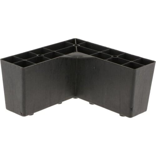 Sturdy Plastic Ottoman Legs Sofa Leg Weigh Stand Holder Settee Table Replacement Plinth Feet 6x3inch