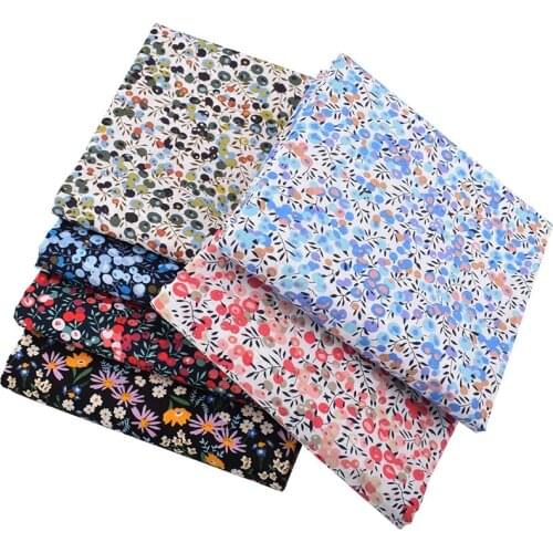 Berries Series Cotton Poplin Plain Printed Patchwork Cloth DIY Sewing Quilting For Baby&Children Doll Skirt Dress Shirt Material