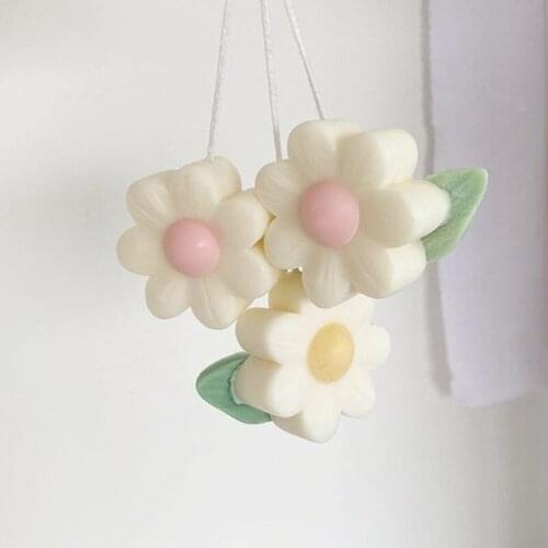 3D Little Daisy Flower Ball Silicone Candle Mold for DIY Handmade Anniversary Holiday Aromatherapy Candle Soap Mould Ornaments