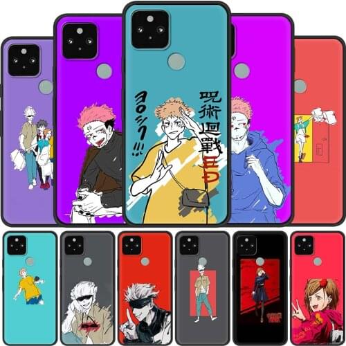 Jujutsu Kaisen Satoru Anime Silicone Case for Google Pixel 4a 4G 4 XL Funda Pixel 5 Soft Smart Phone Coque Soft TPU Back Cover
