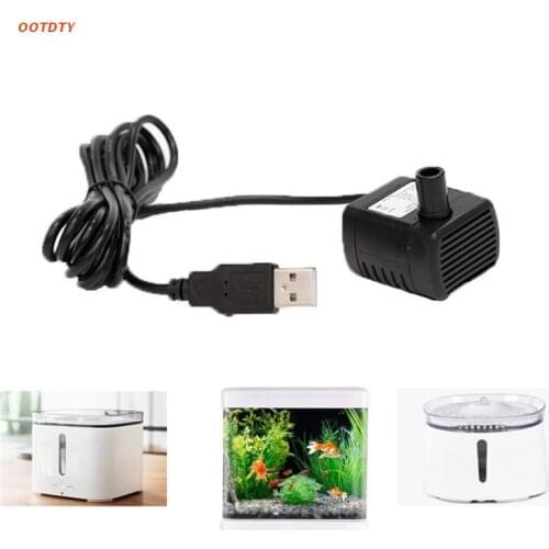 Flow Rate Waterproof Brushless Pump DC 3.5V-9V 3W 200L/H Mini Submersible Water Pump Solar Micro USB Submersible Pump
