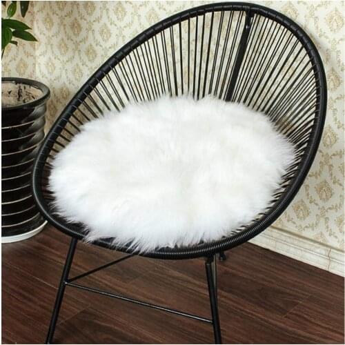 Super Soft Faux Sheepskin Washable Carpet Warm Hairy Seat Pad Fluffy Rugs Faux Fur Mats For Floor Chairs Sofas Cushions 4 Size