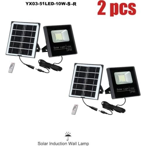 2pcs Outdoor Solar Rechargeable Wall lamp Garden light smart on at night Night Energy Saving Waterproof Security lighting sepera