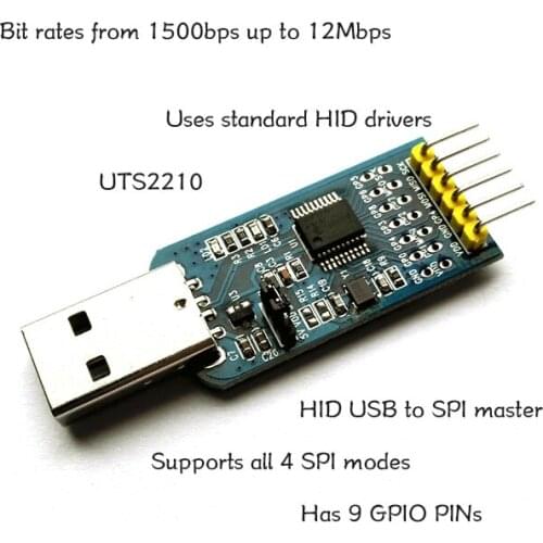 Uts2210 / USB to SPI / SPI master hid device / mcp2210 new version