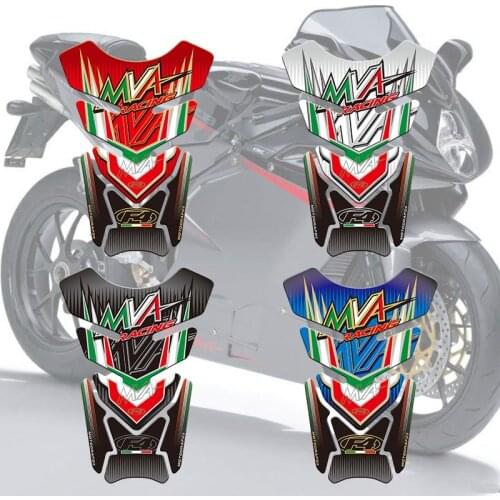 Motorcycle Tank Pad Protector Sticker Fish Bone Sticker For MV Agusta 750 1000 f4 MVA
