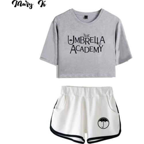 Classic Tees The Umbrella Academy Women Two Piece Set Shorts+lovely T-shirt Harajuku Streetwear Hot Girl Sets Classic Clothes