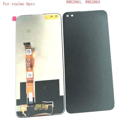 6.6"For Realme 6 pro LCD Screen Display+Touch Screen Digitizer realme6 pro Replacement real me 6pro RMX2061 RMX2063 Parts